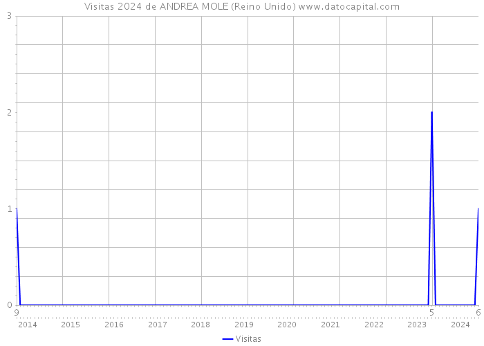 Visitas 2024 de ANDREA MOLE (Reino Unido) 