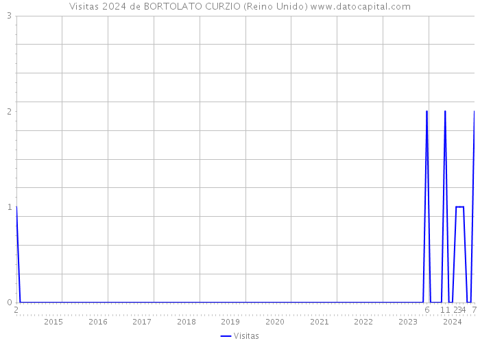 Visitas 2024 de BORTOLATO CURZIO (Reino Unido) 