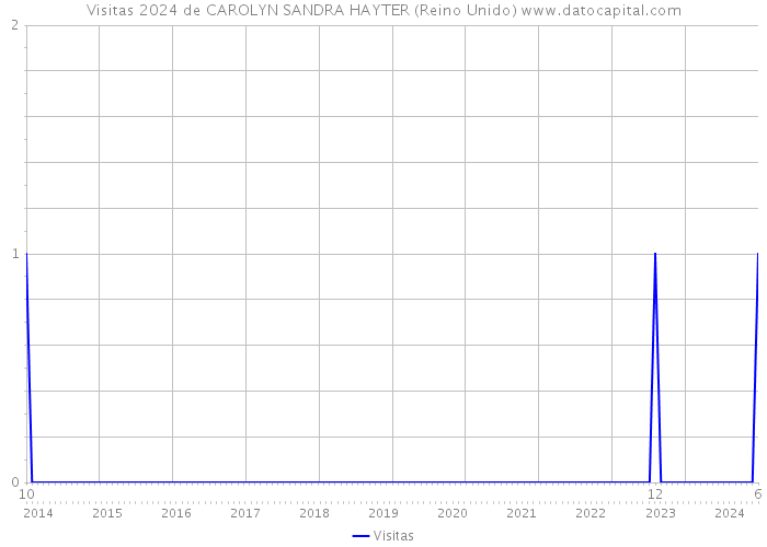 Visitas 2024 de CAROLYN SANDRA HAYTER (Reino Unido) 