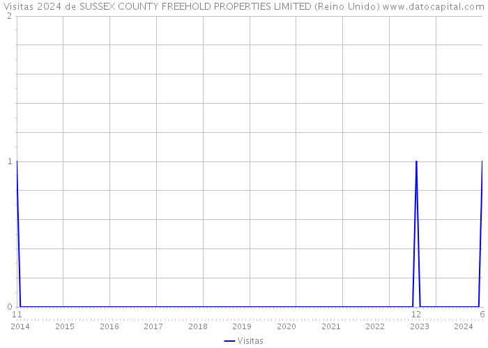 Visitas 2024 de SUSSEX COUNTY FREEHOLD PROPERTIES LIMITED (Reino Unido) 