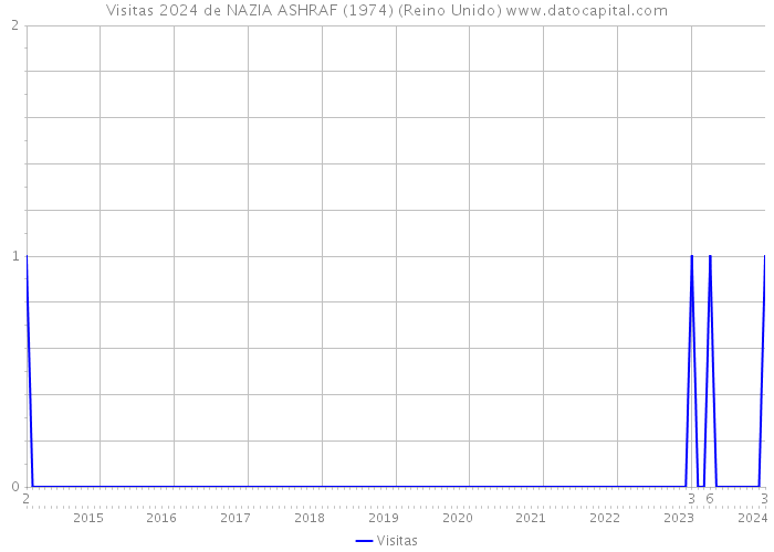 Visitas 2024 de NAZIA ASHRAF (1974) (Reino Unido) 