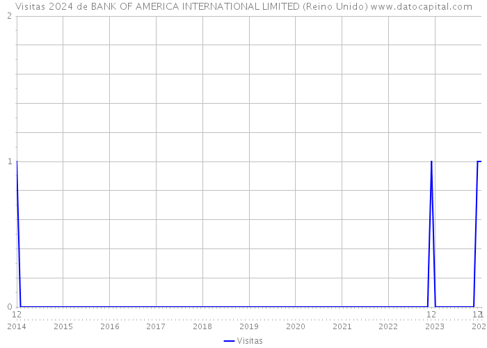 Visitas 2024 de BANK OF AMERICA INTERNATIONAL LIMITED (Reino Unido) 