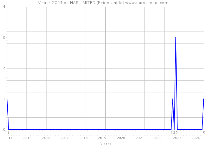 Visitas 2024 de HAP LIMITED (Reino Unido) 