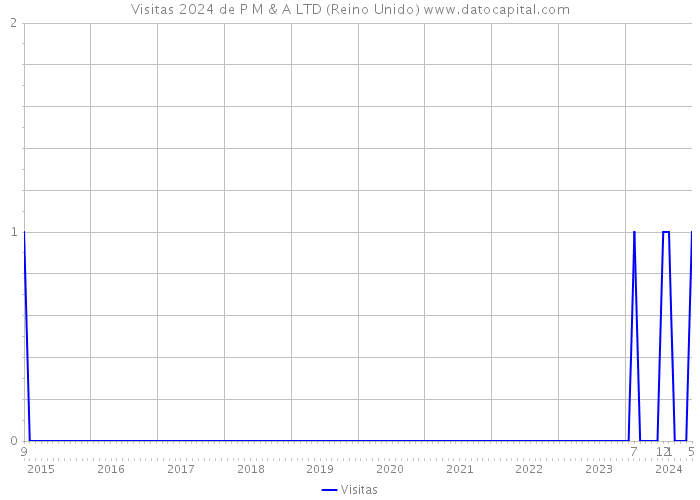 Visitas 2024 de P M & A LTD (Reino Unido) 