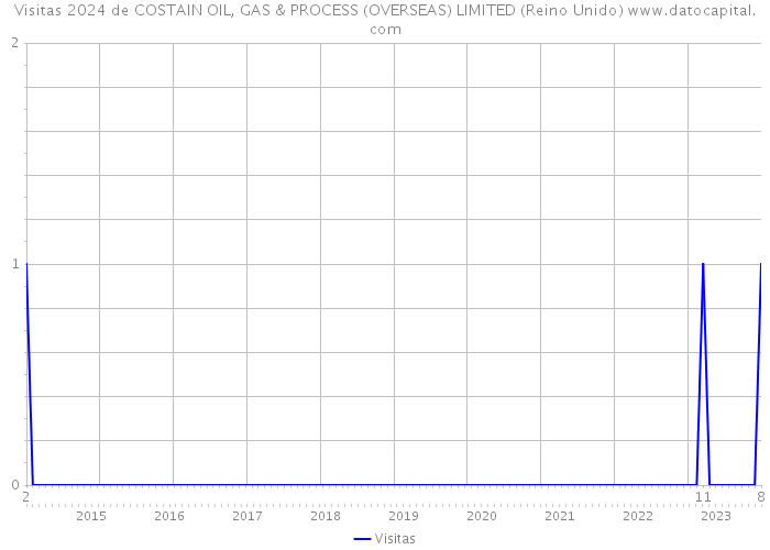 Visitas 2024 de COSTAIN OIL, GAS & PROCESS (OVERSEAS) LIMITED (Reino Unido) 