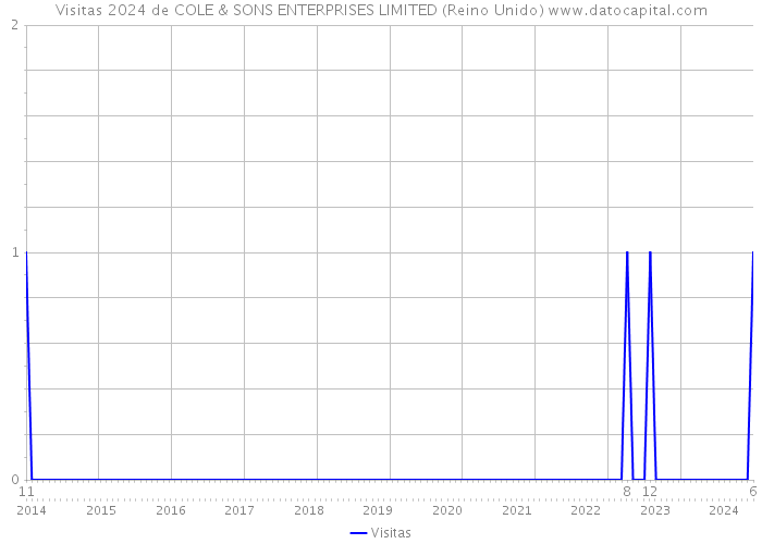 Visitas 2024 de COLE & SONS ENTERPRISES LIMITED (Reino Unido) 