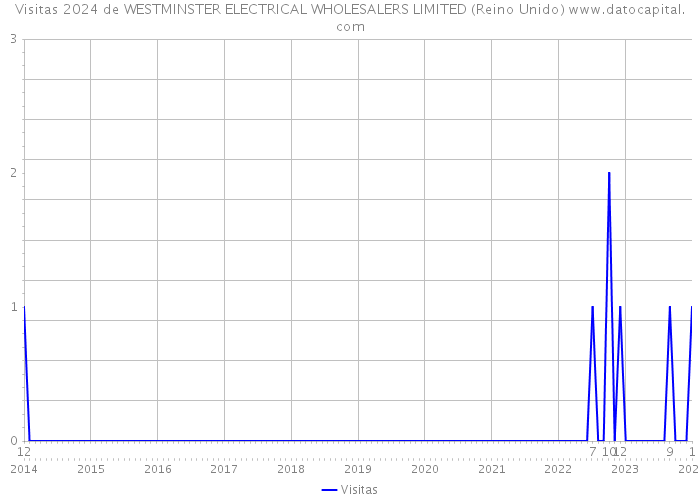 Visitas 2024 de WESTMINSTER ELECTRICAL WHOLESALERS LIMITED (Reino Unido) 