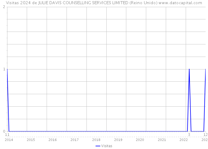 Visitas 2024 de JULIE DAVIS COUNSELLING SERVICES LIMITED (Reino Unido) 