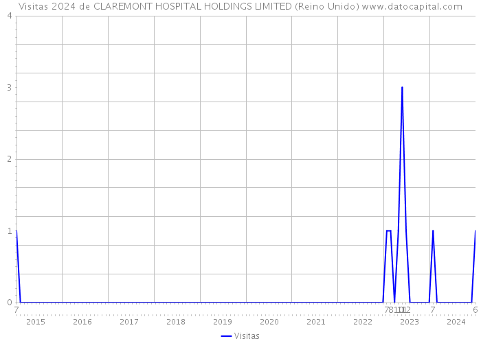 Visitas 2024 de CLAREMONT HOSPITAL HOLDINGS LIMITED (Reino Unido) 