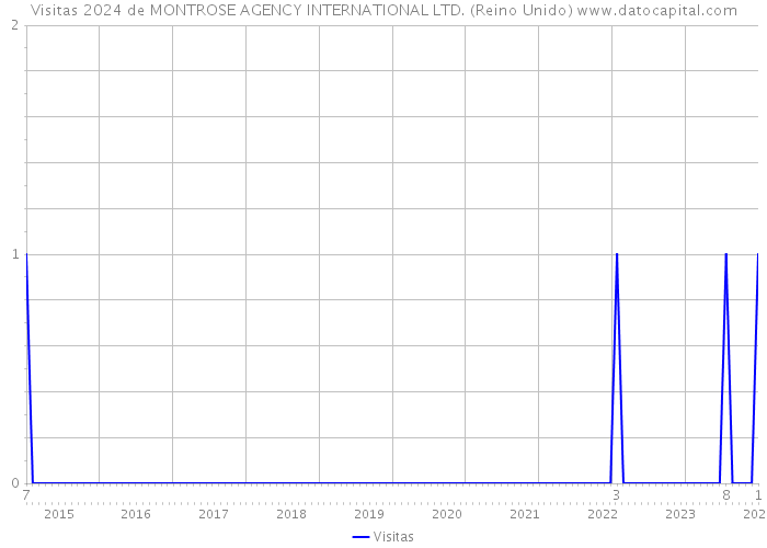 Visitas 2024 de MONTROSE AGENCY INTERNATIONAL LTD. (Reino Unido) 