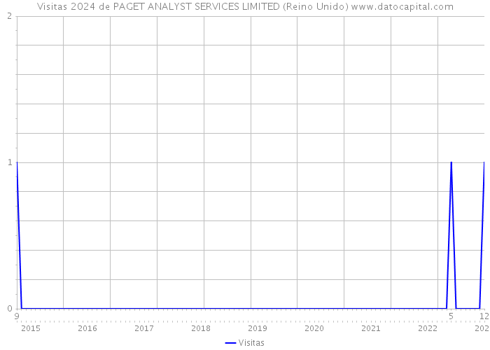 Visitas 2024 de PAGET ANALYST SERVICES LIMITED (Reino Unido) 