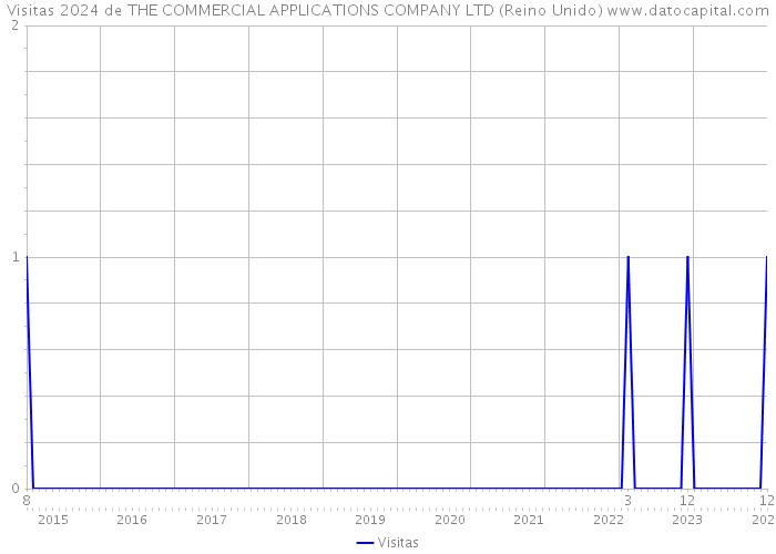 Visitas 2024 de THE COMMERCIAL APPLICATIONS COMPANY LTD (Reino Unido) 