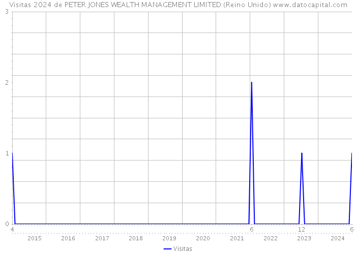 Visitas 2024 de PETER JONES WEALTH MANAGEMENT LIMITED (Reino Unido) 