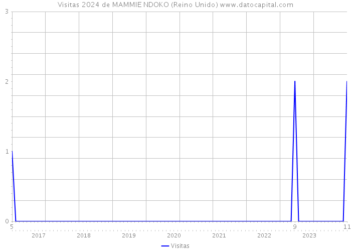 Visitas 2024 de MAMMIE NDOKO (Reino Unido) 