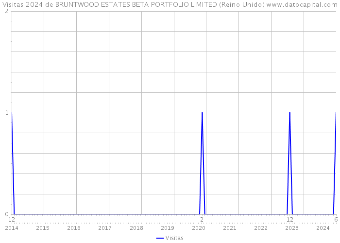 Visitas 2024 de BRUNTWOOD ESTATES BETA PORTFOLIO LIMITED (Reino Unido) 