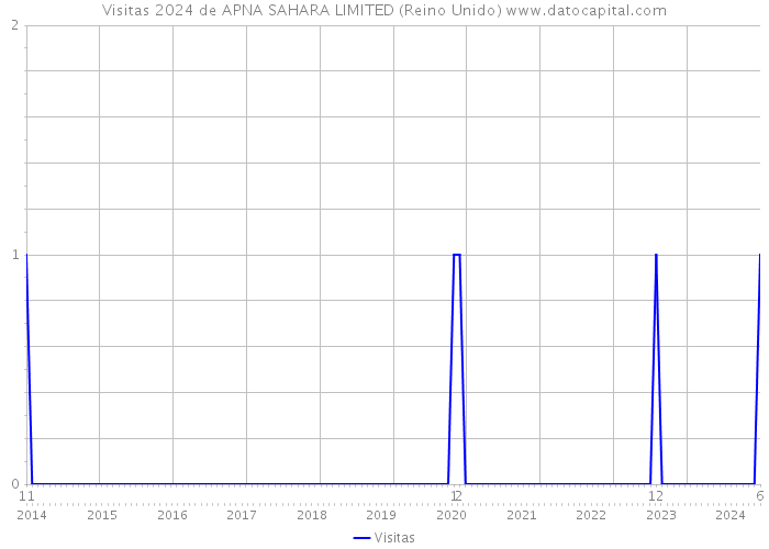 Visitas 2024 de APNA SAHARA LIMITED (Reino Unido) 