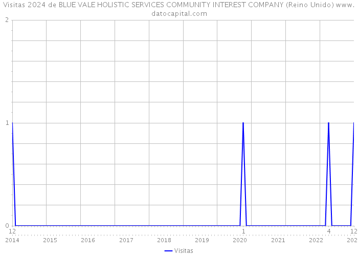 Visitas 2024 de BLUE VALE HOLISTIC SERVICES COMMUNITY INTEREST COMPANY (Reino Unido) 