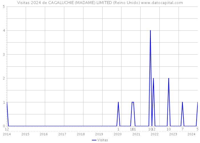 Visitas 2024 de CAGALUCHIE (MADAME) LIMITED (Reino Unido) 