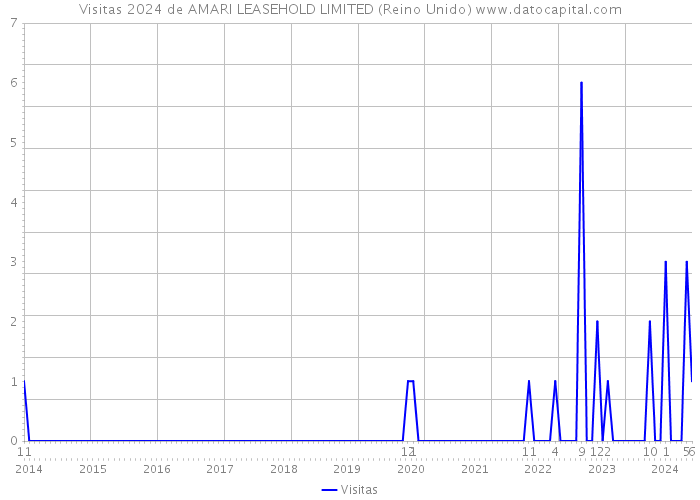 Visitas 2024 de AMARI LEASEHOLD LIMITED (Reino Unido) 