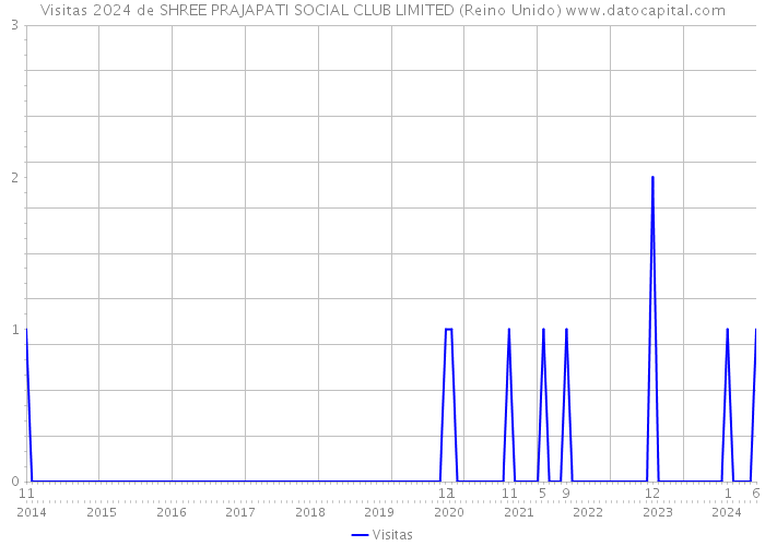 Visitas 2024 de SHREE PRAJAPATI SOCIAL CLUB LIMITED (Reino Unido) 