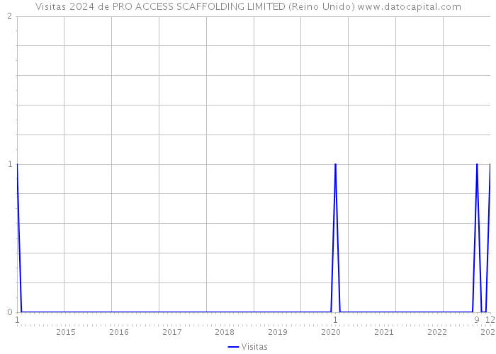 Visitas 2024 de PRO ACCESS SCAFFOLDING LIMITED (Reino Unido) 