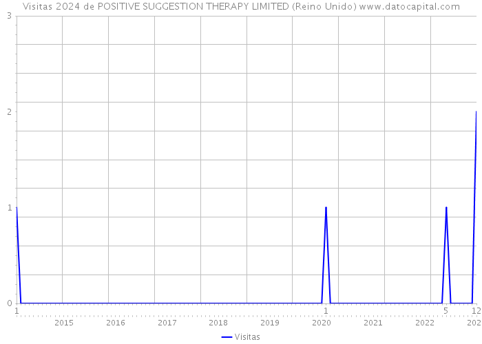 Visitas 2024 de POSITIVE SUGGESTION THERAPY LIMITED (Reino Unido) 