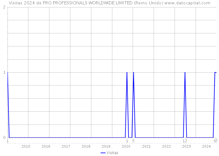 Visitas 2024 de PRO PROFESSIONALS WORLDWIDE LIMITED (Reino Unido) 