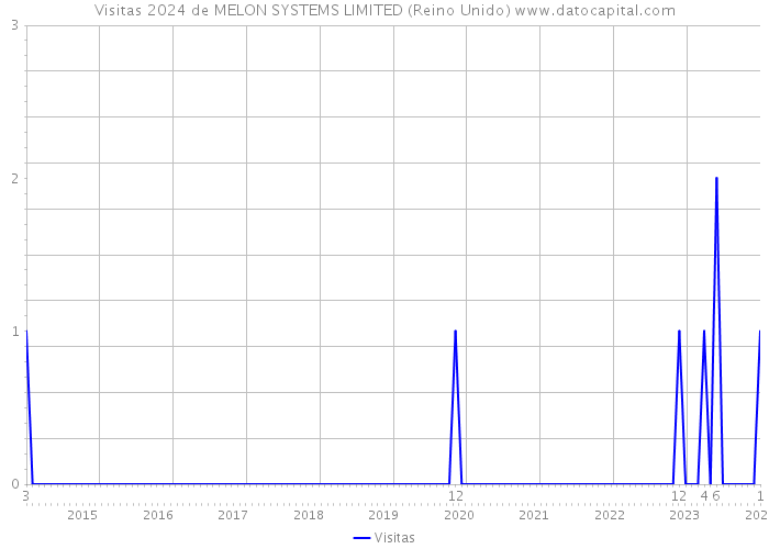 Visitas 2024 de MELON SYSTEMS LIMITED (Reino Unido) 