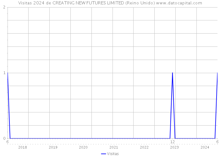 Visitas 2024 de CREATING NEW FUTURES LIMITED (Reino Unido) 