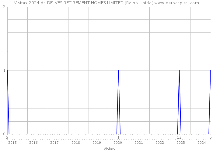 Visitas 2024 de DELVES RETIREMENT HOMES LIMITED (Reino Unido) 