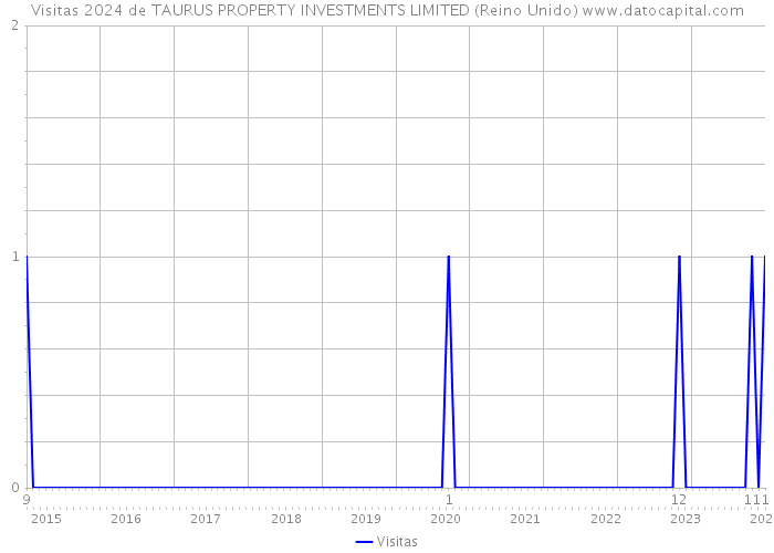 Visitas 2024 de TAURUS PROPERTY INVESTMENTS LIMITED (Reino Unido) 