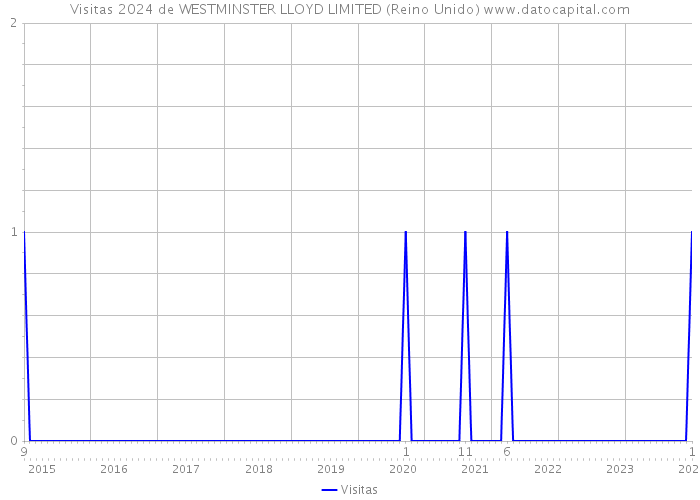 Visitas 2024 de WESTMINSTER LLOYD LIMITED (Reino Unido) 
