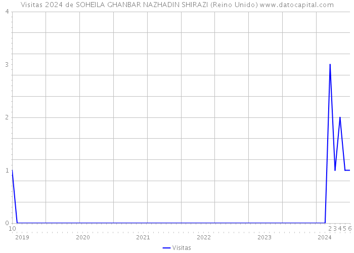 Visitas 2024 de SOHEILA GHANBAR NAZHADIN SHIRAZI (Reino Unido) 