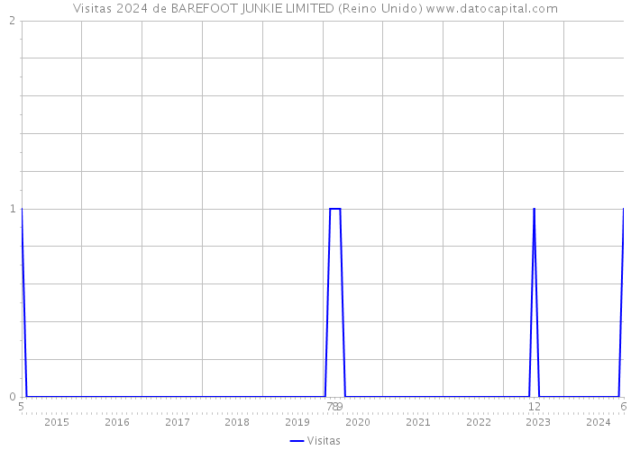 Visitas 2024 de BAREFOOT JUNKIE LIMITED (Reino Unido) 