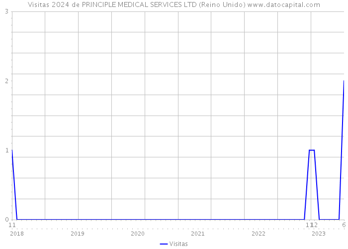 Visitas 2024 de PRINCIPLE MEDICAL SERVICES LTD (Reino Unido) 
