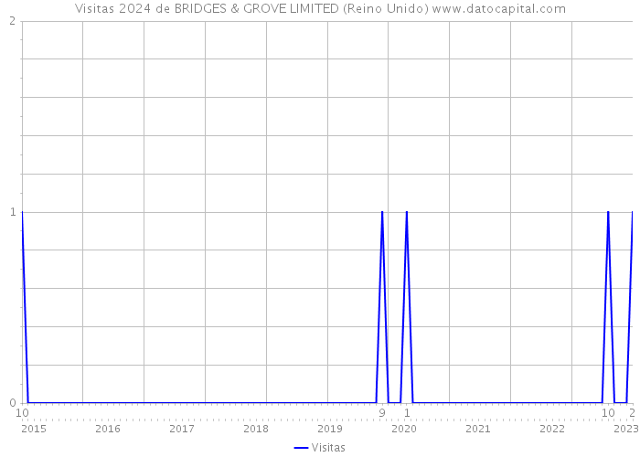 Visitas 2024 de BRIDGES & GROVE LIMITED (Reino Unido) 
