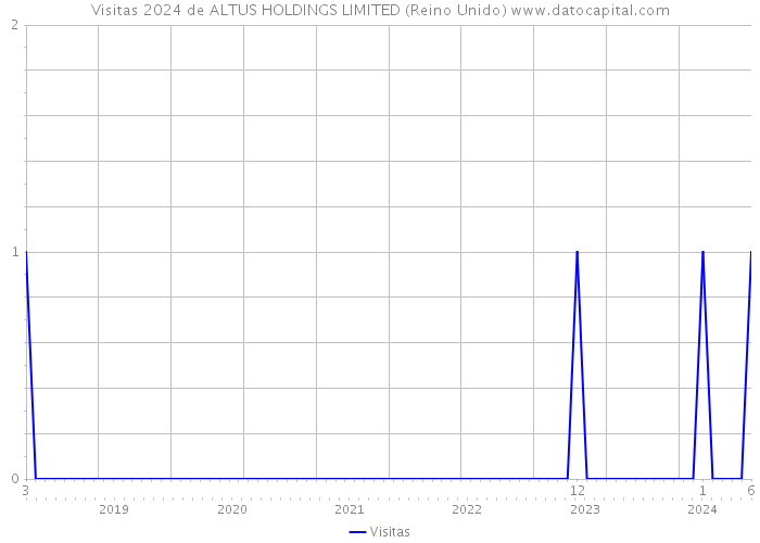 Visitas 2024 de ALTUS HOLDINGS LIMITED (Reino Unido) 