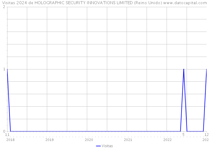 Visitas 2024 de HOLOGRAPHIC SECURITY INNOVATIONS LIMITED (Reino Unido) 