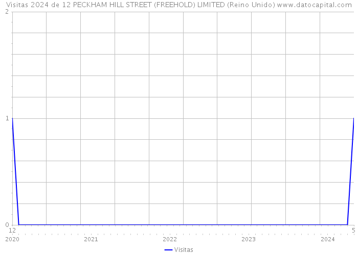 Visitas 2024 de 12 PECKHAM HILL STREET (FREEHOLD) LIMITED (Reino Unido) 