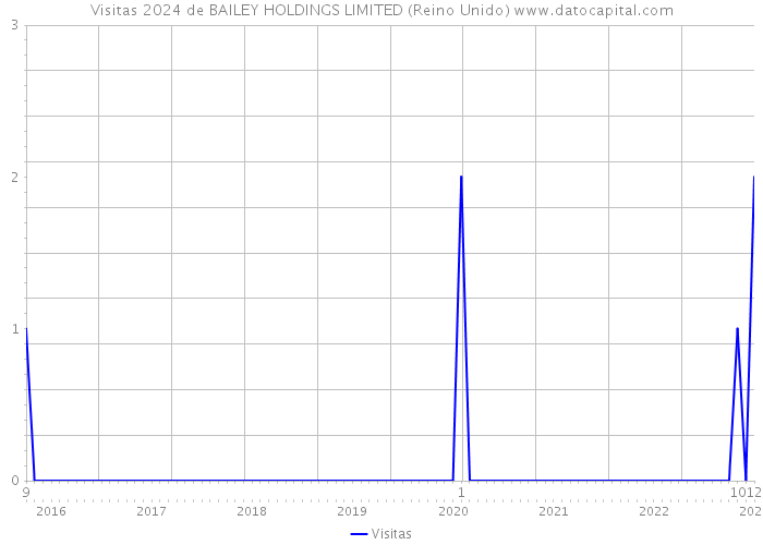 Visitas 2024 de BAILEY HOLDINGS LIMITED (Reino Unido) 