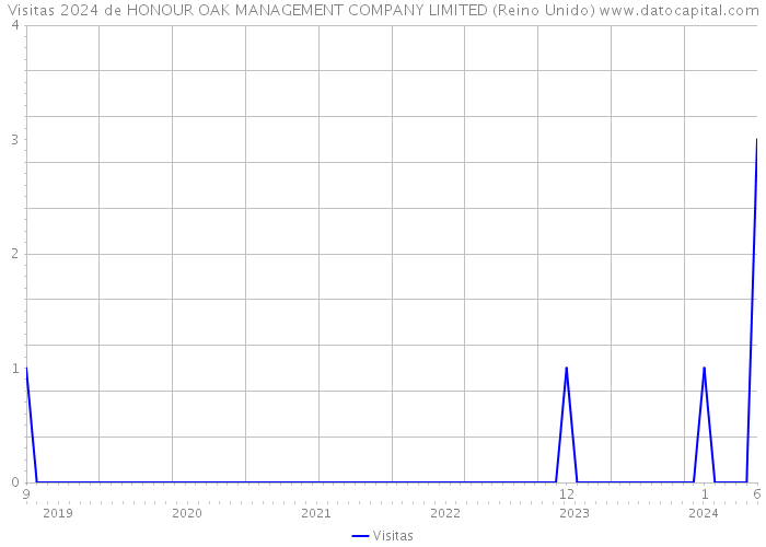 Visitas 2024 de HONOUR OAK MANAGEMENT COMPANY LIMITED (Reino Unido) 