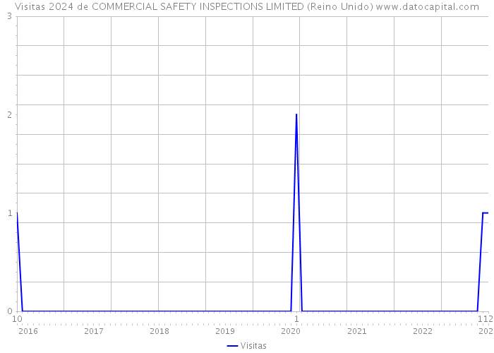 Visitas 2024 de COMMERCIAL SAFETY INSPECTIONS LIMITED (Reino Unido) 