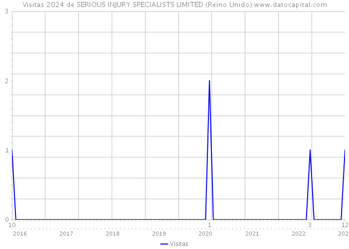 Visitas 2024 de SERIOUS INJURY SPECIALISTS LIMITED (Reino Unido) 