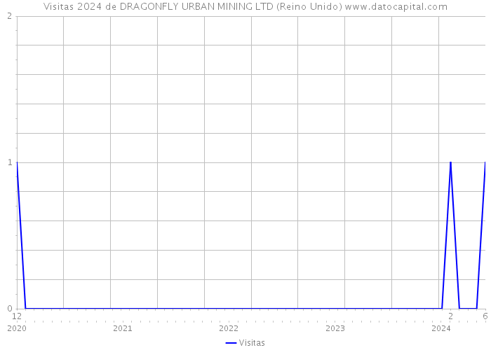 Visitas 2024 de DRAGONFLY URBAN MINING LTD (Reino Unido) 