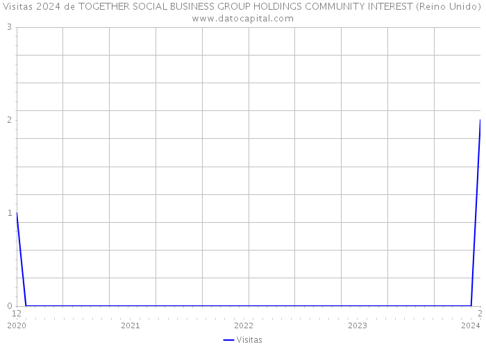 Visitas 2024 de TOGETHER SOCIAL BUSINESS GROUP HOLDINGS COMMUNITY INTEREST (Reino Unido) 