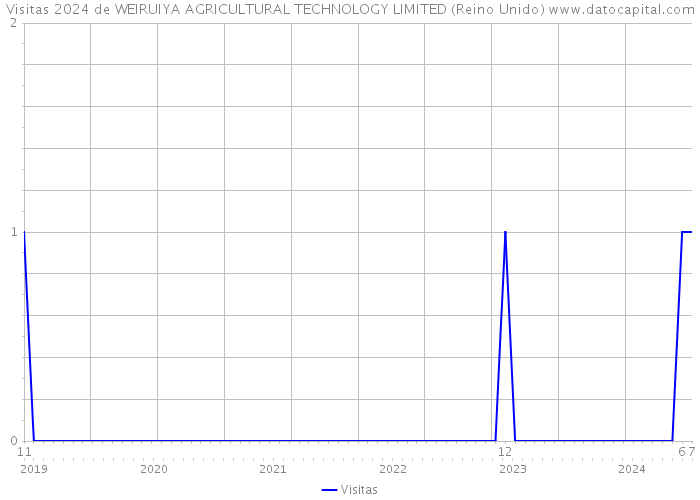 Visitas 2024 de WEIRUIYA AGRICULTURAL TECHNOLOGY LIMITED (Reino Unido) 