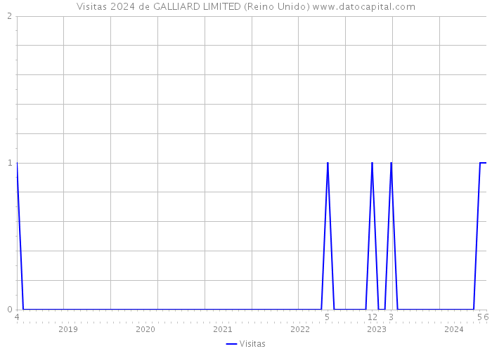 Visitas 2024 de GALLIARD LIMITED (Reino Unido) 