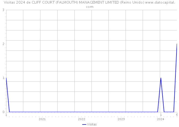 Visitas 2024 de CLIFF COURT (FALMOUTH) MANAGEMENT LIMITED (Reino Unido) 