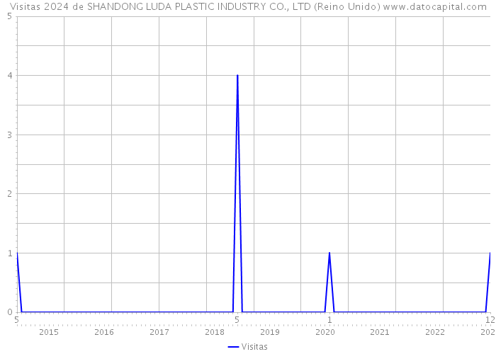 Visitas 2024 de SHANDONG LUDA PLASTIC INDUSTRY CO., LTD (Reino Unido) 