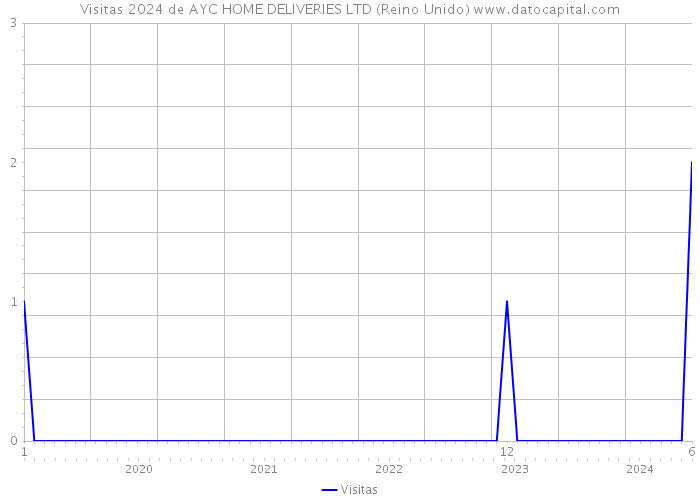 Visitas 2024 de AYC HOME DELIVERIES LTD (Reino Unido) 